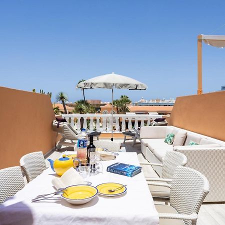 Exclusive Attic Las Vistas 3 With Breathtaking Sea View, Only 100 M To The Sea, Heated Pool, Aircon, Wifi Arona  Extérieur photo