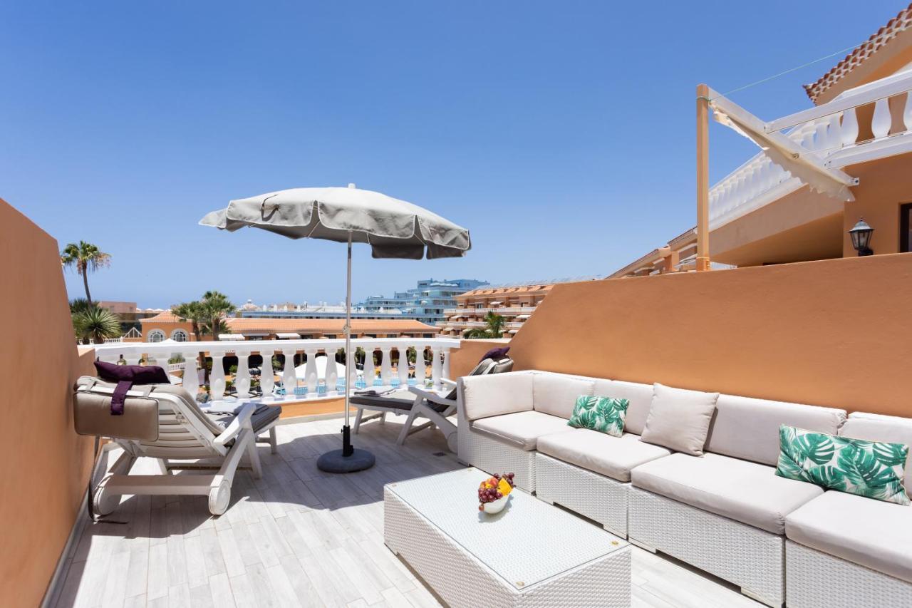 Exclusive Attic Las Vistas 3 With Breathtaking Sea View, Only 100 M To The Sea, Heated Pool, Aircon, Wifi Arona  Extérieur photo