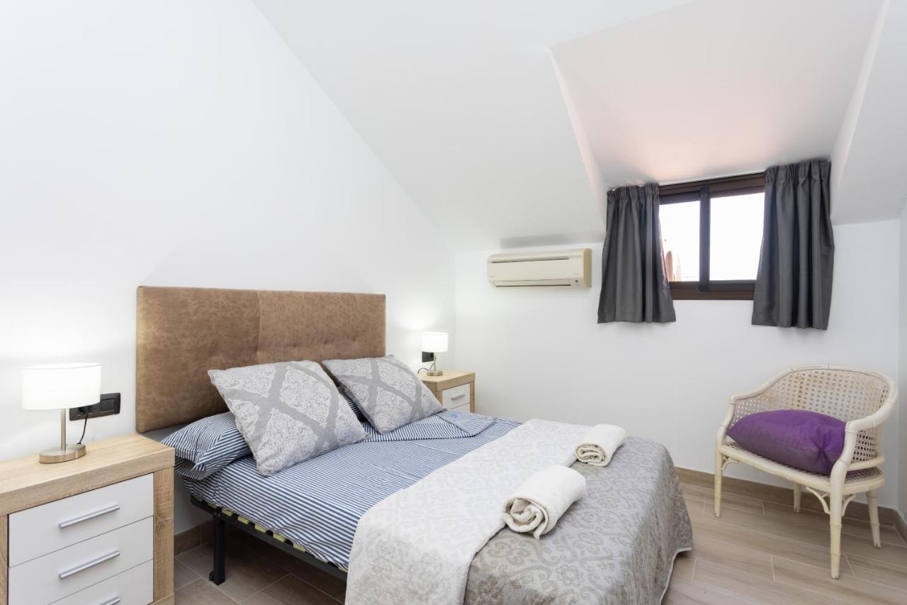 Exclusive Attic Las Vistas 3 With Breathtaking Sea View, Only 100 M To The Sea, Heated Pool, Aircon, Wifi Arona  Extérieur photo