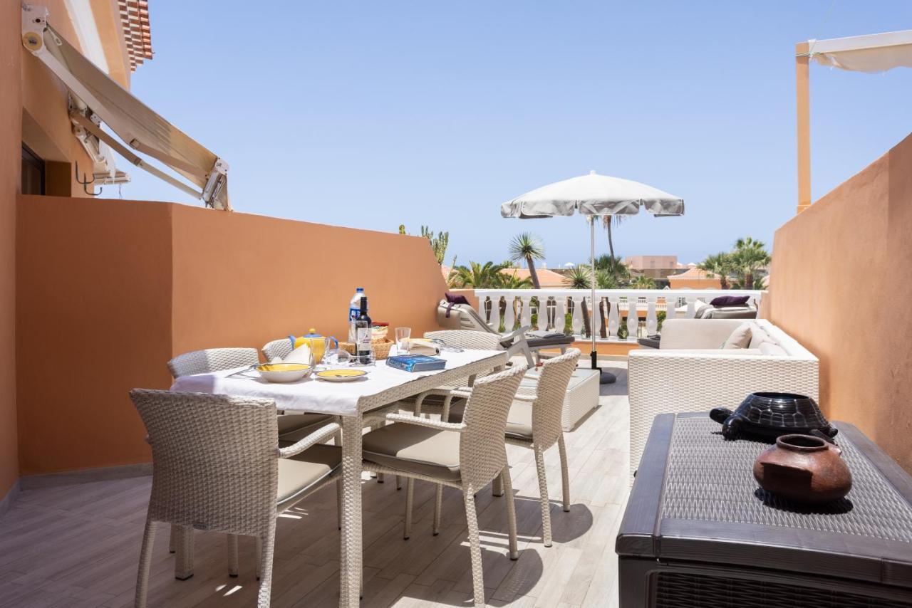 Exclusive Attic Las Vistas 3 With Breathtaking Sea View, Only 100 M To The Sea, Heated Pool, Aircon, Wifi Arona  Extérieur photo