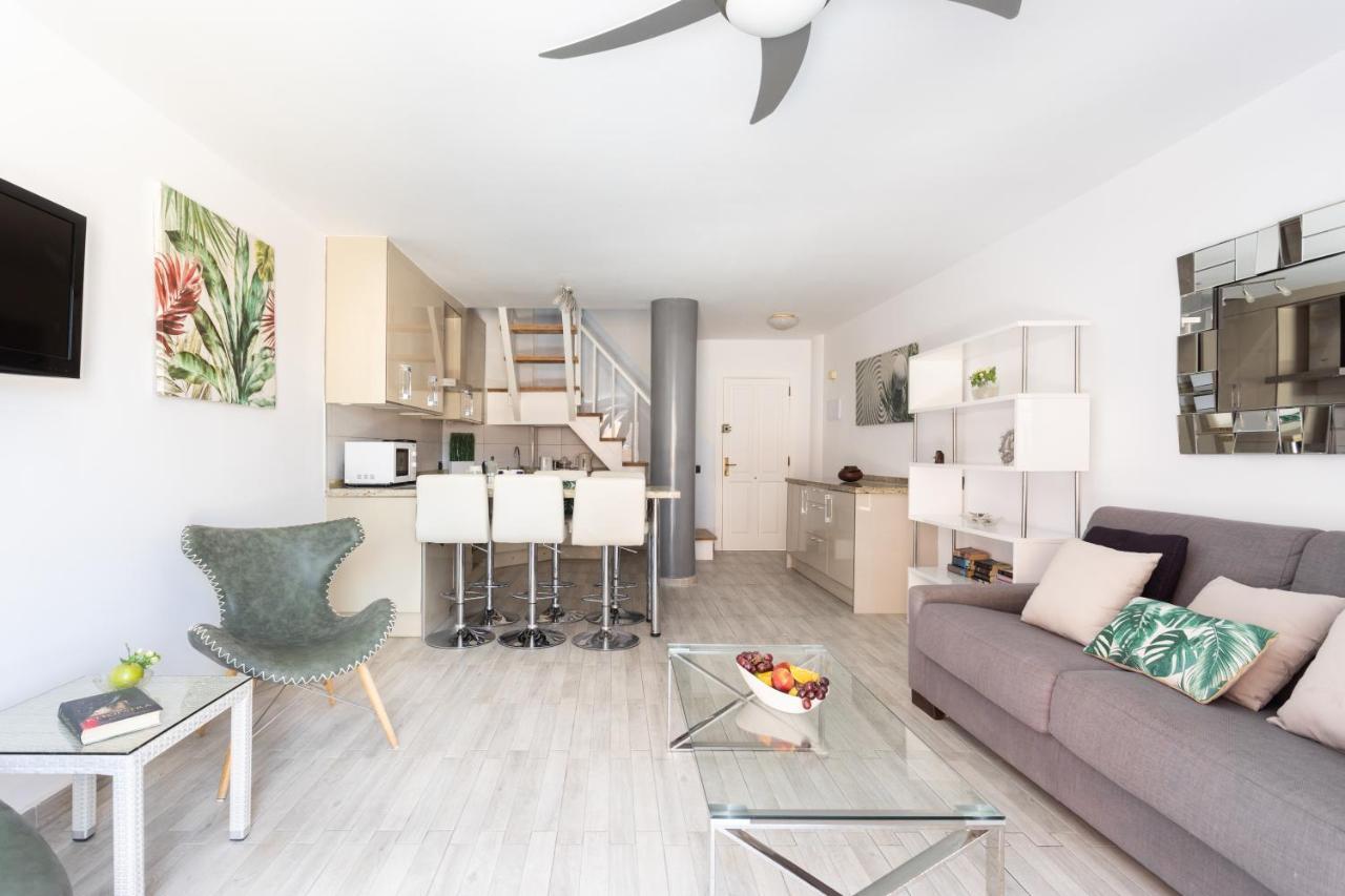 Exclusive Attic Las Vistas 3 With Breathtaking Sea View, Only 100 M To The Sea, Heated Pool, Aircon, Wifi Arona  Extérieur photo